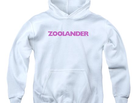 ZOOLANDER : LOGO YOUTH PULL OVER HOODIE WHITE LG Online now