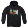 WONDER WOMAN MOVIE : WARRIOR WOMAN YOUTH PULL OVER HOODIE Black MD Supply