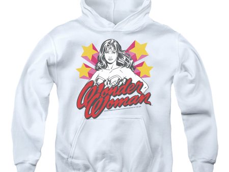 WONDER WOMAN : STANCE 2 YOUTH PULL OVER HOODIE White SM Supply