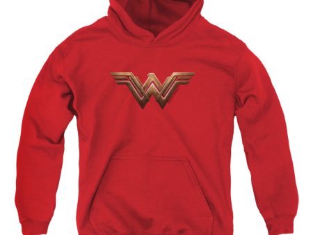 WONDER WOMAN MOVIE : WONDER WOMAN LOGO YOUTH PULL OVER HOODIE Red XL Online Hot Sale