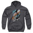 WONDER WOMAN MOVIE : FIGHT FOR PEACE YOUTH PULL OVER HOODIE Charcoal LG Fashion