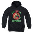 SUPERMAN : SAY NO TO KRYPTONITE YOUTH PULL OVER HOODIE BLACK SM Fashion