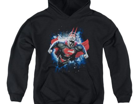 SUPERMAN : STARDUST YOUTH PULL OVER HOODIE BLACK MD For Sale